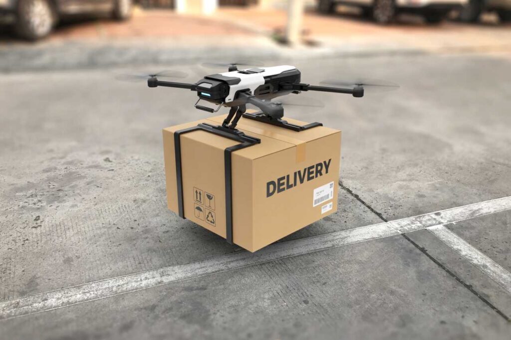 how drones work: delivery drone